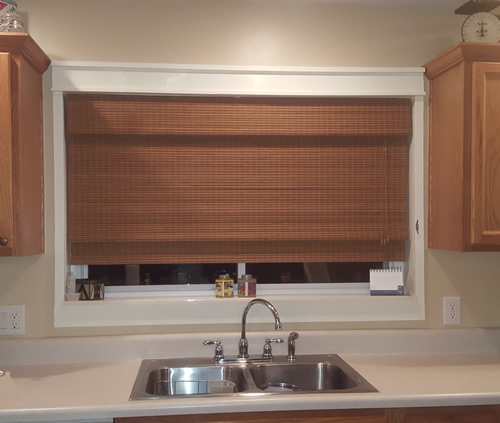 Kitchen window trim makeover